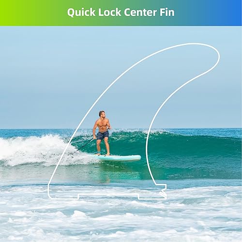 Miniatura 3 de THURSO SURF Aletas de remo de repuesto inflables de SUP Stand Up Paddle Board Accesorio Aletas de bloqueo rápido  Elige entre aletas centralesaletas