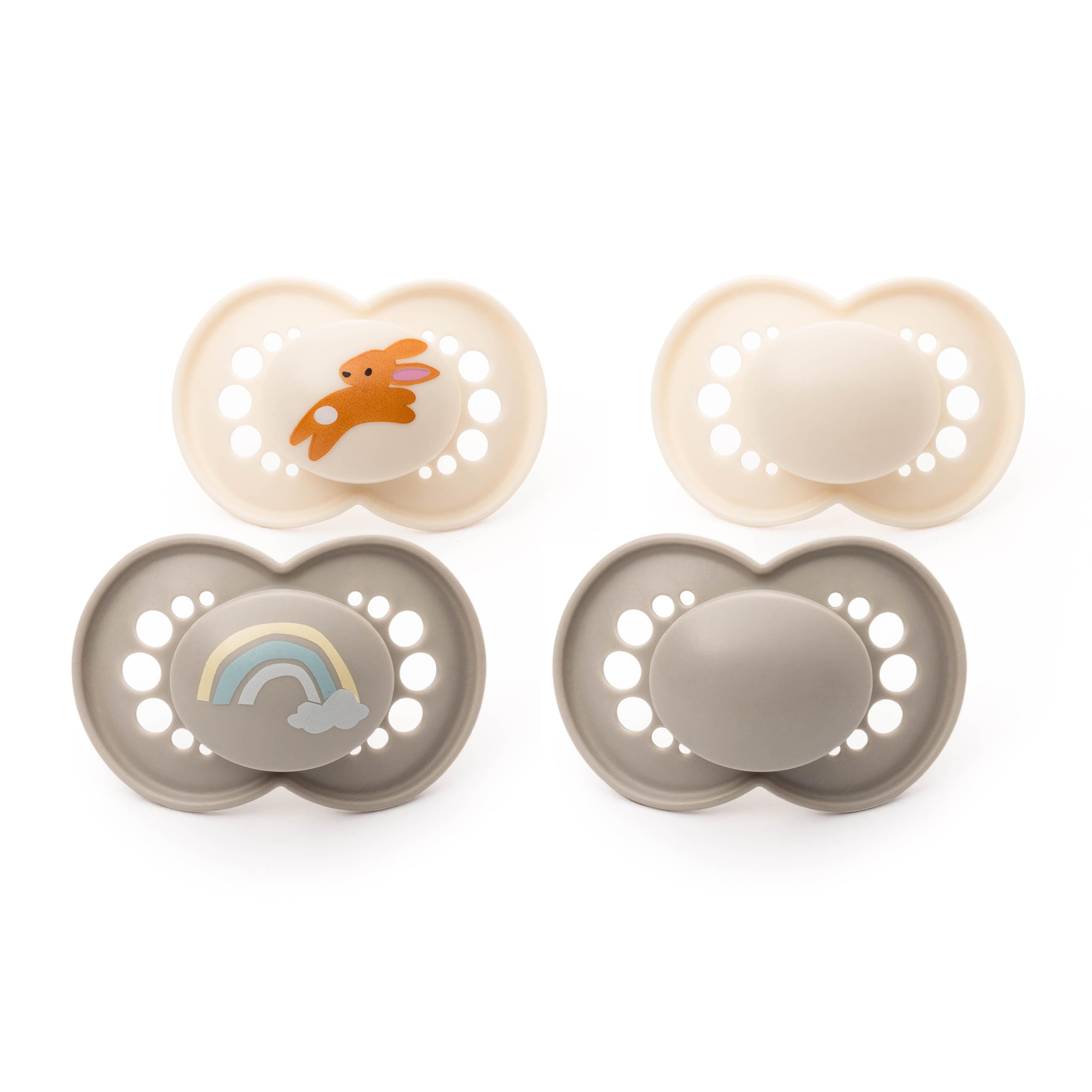 MAM Original Day & Night Soothers | 6-18 Months | 4 Pack | Includes 2X Glow in The Dark Dummies | Orthodontic Design | Baby Accessories | Pink (Various Designs) — view 7
