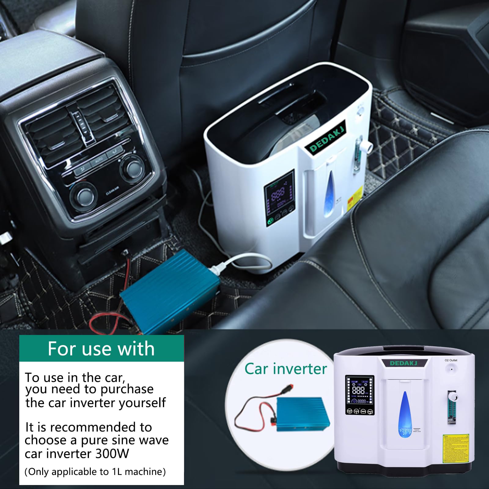 DEDAKJ Oxygen Machine, 1-7l / Min Oxygen Machine, Accumulated Time