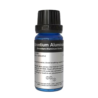 Strontium Aluminate Powder Premium-Quality Glow-in-The-Dark Pigment, White Base That Glows Blue- Luminescent Powder 25 Grams