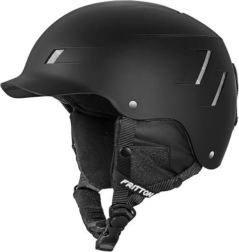 Casco de snowboard y esquí para adultos, casco de snowboard con carcasa de ABS y espuma EPS, cascos de nieve FRITTON - 8 rejillas de ventilación,
