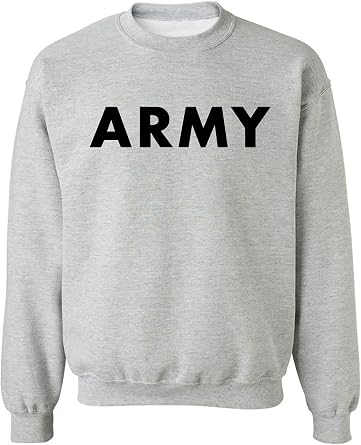 zerogravitee ARMY Crewneck Sweatshirt in Gray