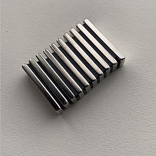 DOUMAG N48 34x12x3.5mm Neodymium BAR 1.339X0.472X0.138INCH Magnet Super Strong Generation Standard Rare Earth Booster Black Block Permanent Magnetic Imane Bar Motor Generator Magnets Custmised (10)