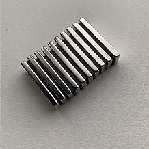 N48 34x12x3.5mm Neodymium BAR 1.339X0.472X0.138INCH Magnet Super Strong Generation Standard Rare Earth Booster Black Block Permanent Magnetic Imane Bar Motor Generator Magnets Custmised (10)