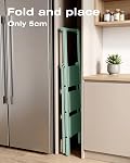 HillhutApex Step Ladder,3 Step Ladder with Handrail(Pale Green) | 150KG Capacity Aluminum Ladder,Foldable Ladders for Kitchen,Office,Library