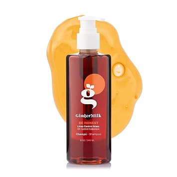 Ginger Milk Ginger Shampoo for Oily Hair and Greasy Scalp, 8 fl oz