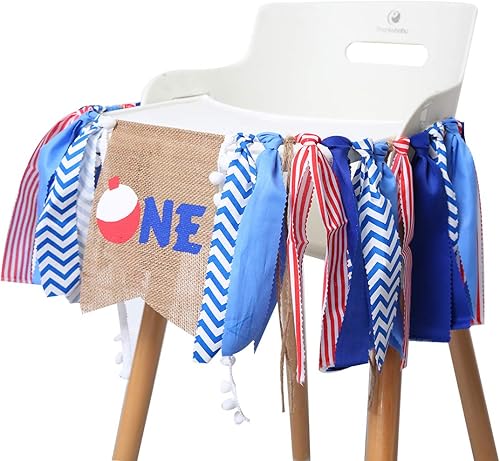 Miniatura 8 de Ofishally - Decoración de fiesta para el primer cumpleaños  Cartel de cumpleaños de pez grande para accesorios de cabina de fotos, el mejor