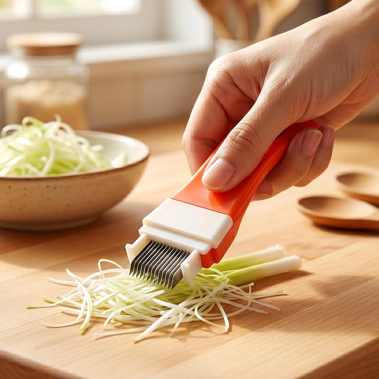Scallion Cutter Slicer Stainless Steel for Vegetables and Chili