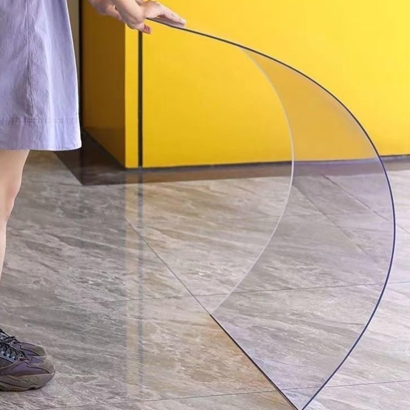 Lámina acrílica transparente plegable de 2 mm, 50 x 122 cm, para manualidades, proyectos de bricolaje, decoración del hogar, material fácil de cortar para un uso versátil