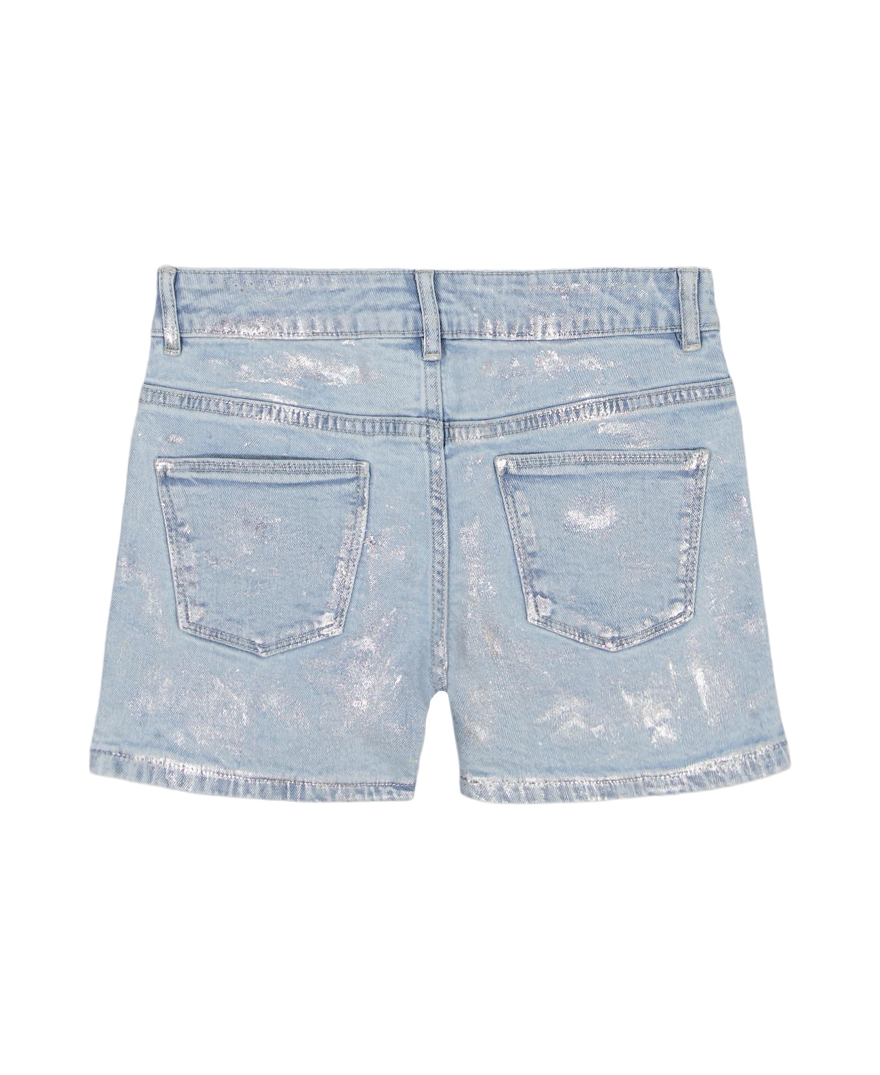 Calvin Klein Pantalones cortos de mezclilla elásticos para niña