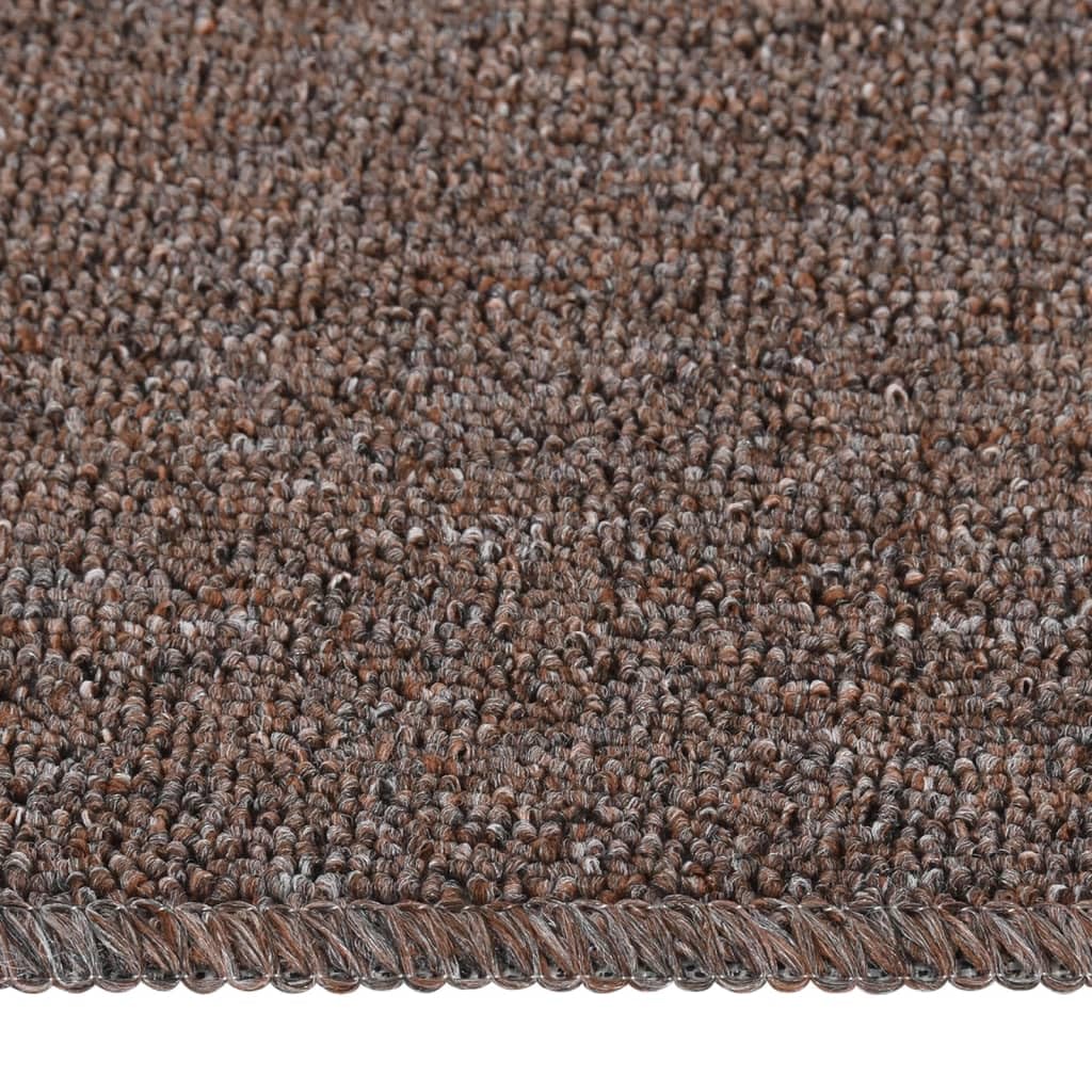 Antypoślizgowe maty na schody, 15 sztuk, brązowe, 75 x 20 cm, antypoślizgowe maty ochronne na schody drewniane, schody wewnętrzne, schody kręcone, zwierzęta domowe, dzieci, nadają się do