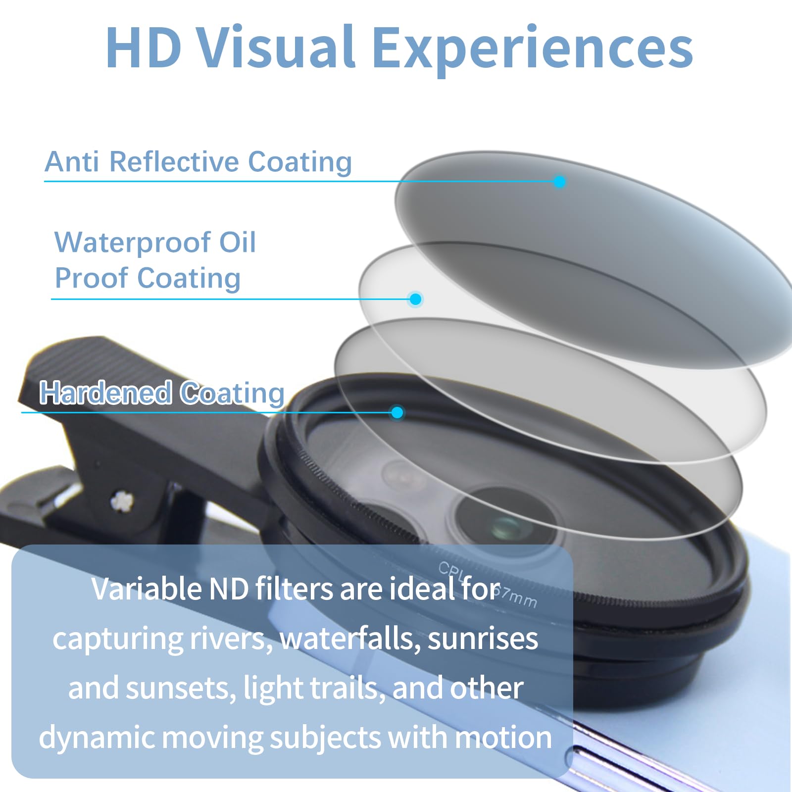 Filtre CPL Magnétique Pour Téléphone, Objectif Polarisant Professionnel 52 Mm Avec Anneau Rotatif – Compatible Avec IPhone, Samsung, Motorola – Élimine Les Reflets Et Améliore La Couleur