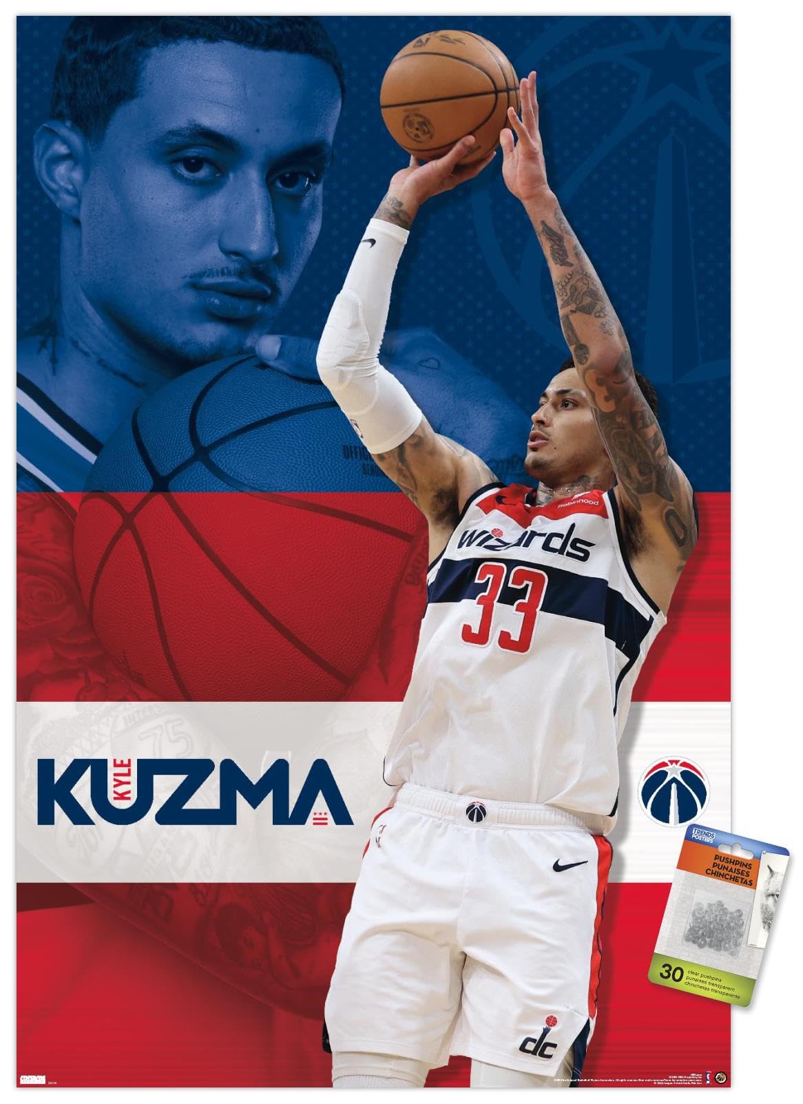 Amazon.co.jp: Trends International NBA ワシントン・ウィザーズ