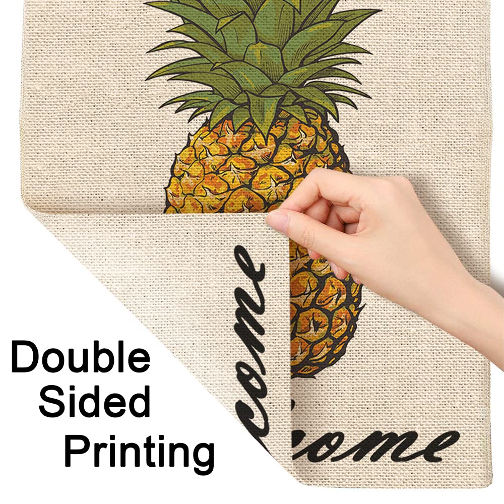 Ananas-Gartenflagge Aus Wetterfestem Polyester – Doppelseitig Bedruckt, 30,5 X 45,7 Cm, Perfekt Für Garten, Terrasse Oder Balkon