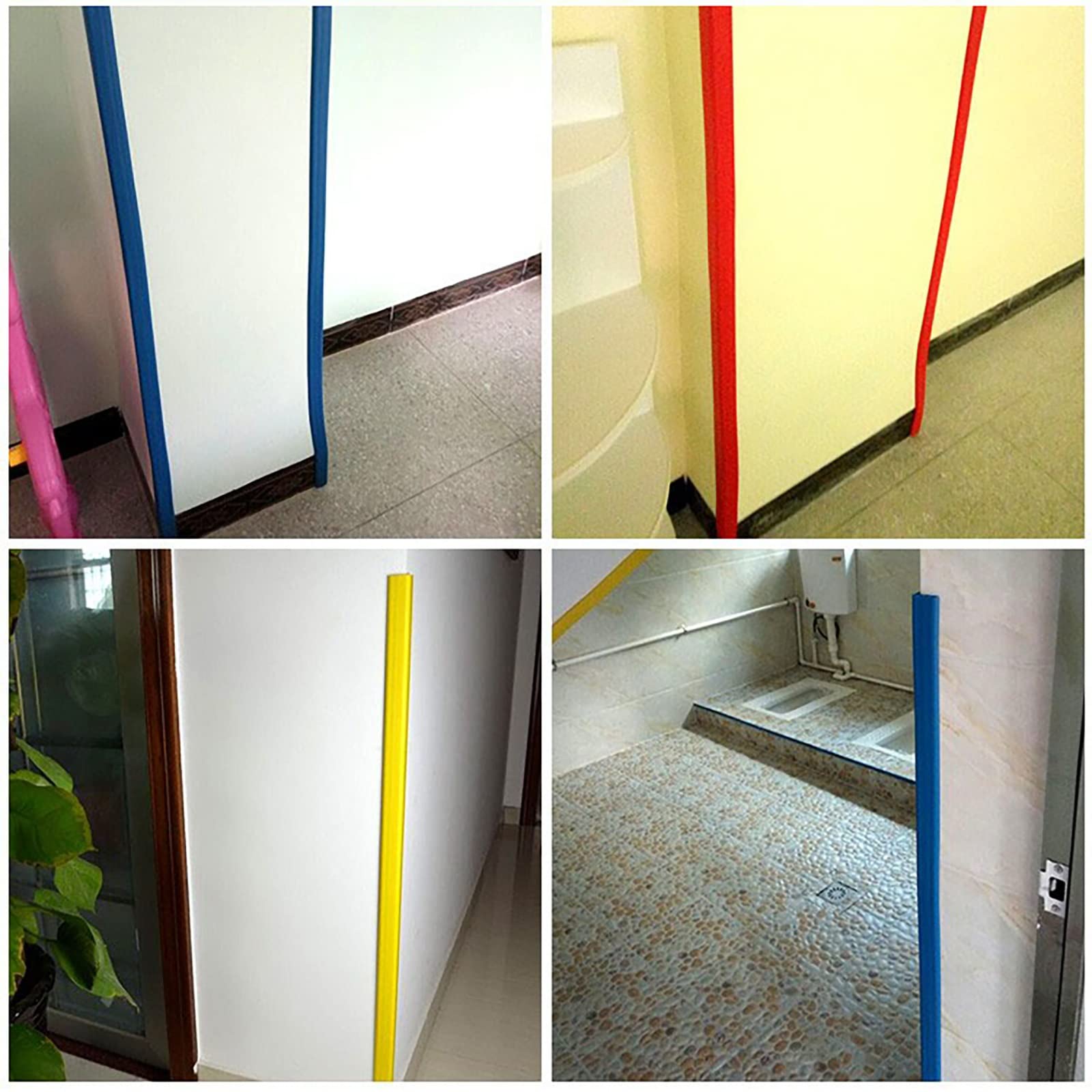 WDJBPSH paraspigoli Muro angolare copriangoli in Gomma Protezioni Angolari per Scale/Pareti/Tavoli, Autoadesivi Strisce Protettive Elastiche, Asilo Nido/Camera da Letto/Garage/Casa/Infermeria Util