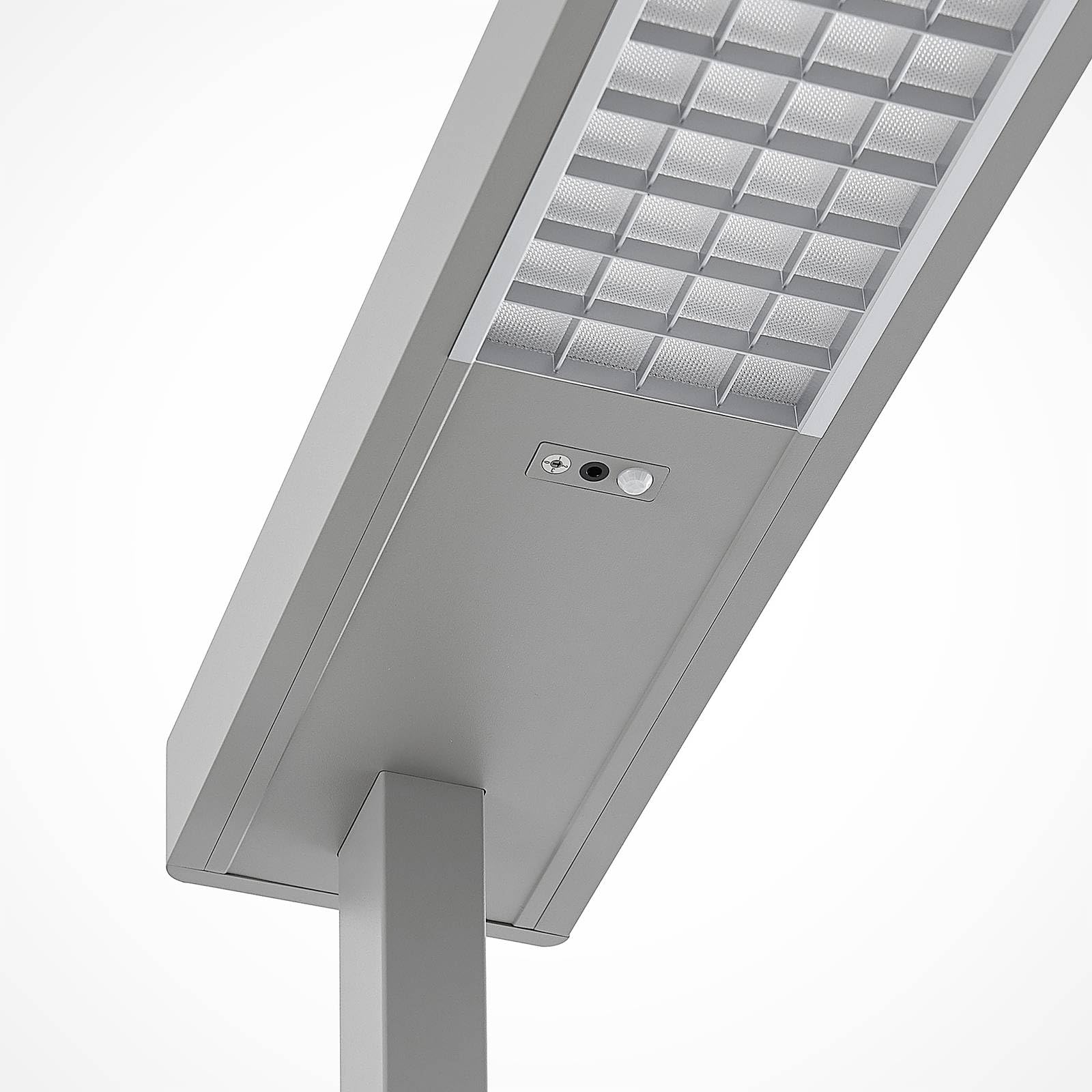 Lampade Da Terra Per Ufficio 'Logan' Dimmerabile  Moderno  Colore Grigio In Alluminio Ad Es Studio 2 Luci Lampadina Inclusa Di Arcchio Lampada Ufficio Postazione 1051690556