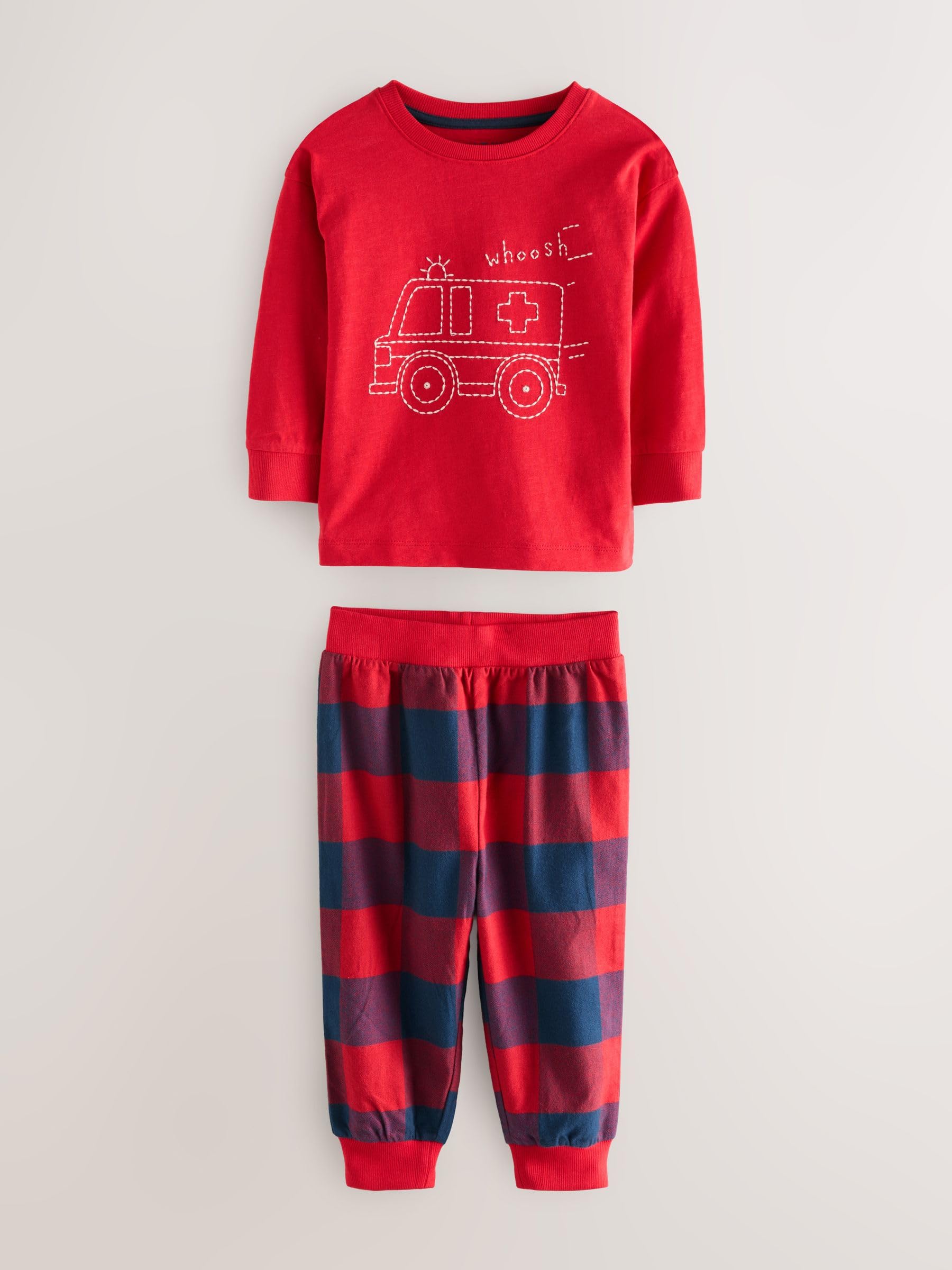 NEXT Jungen Schlafanzughose mit Karomuster im 3er-Pack 74-152
