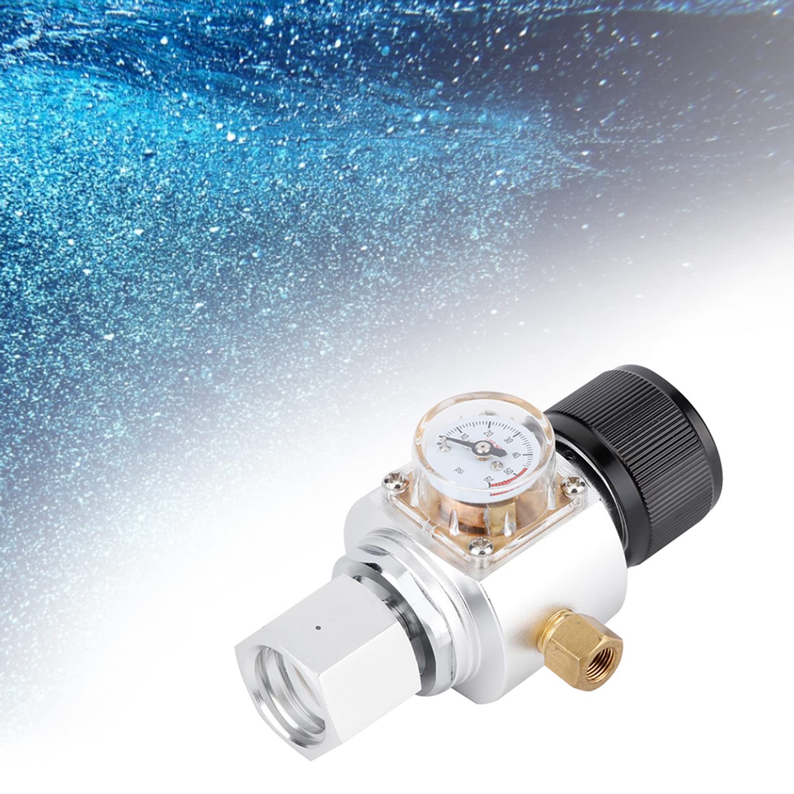 Reduktor Gazu CO2 Adapter Zaworu Redukcyjnego Ciśnienia Wody Sodowej Butelka Napoju Gazowanego Akcesorium do Ciśnieniowego Piwa Domowego Wykonane Jakościowo Regulator Gazu Zawór Regulacyjny