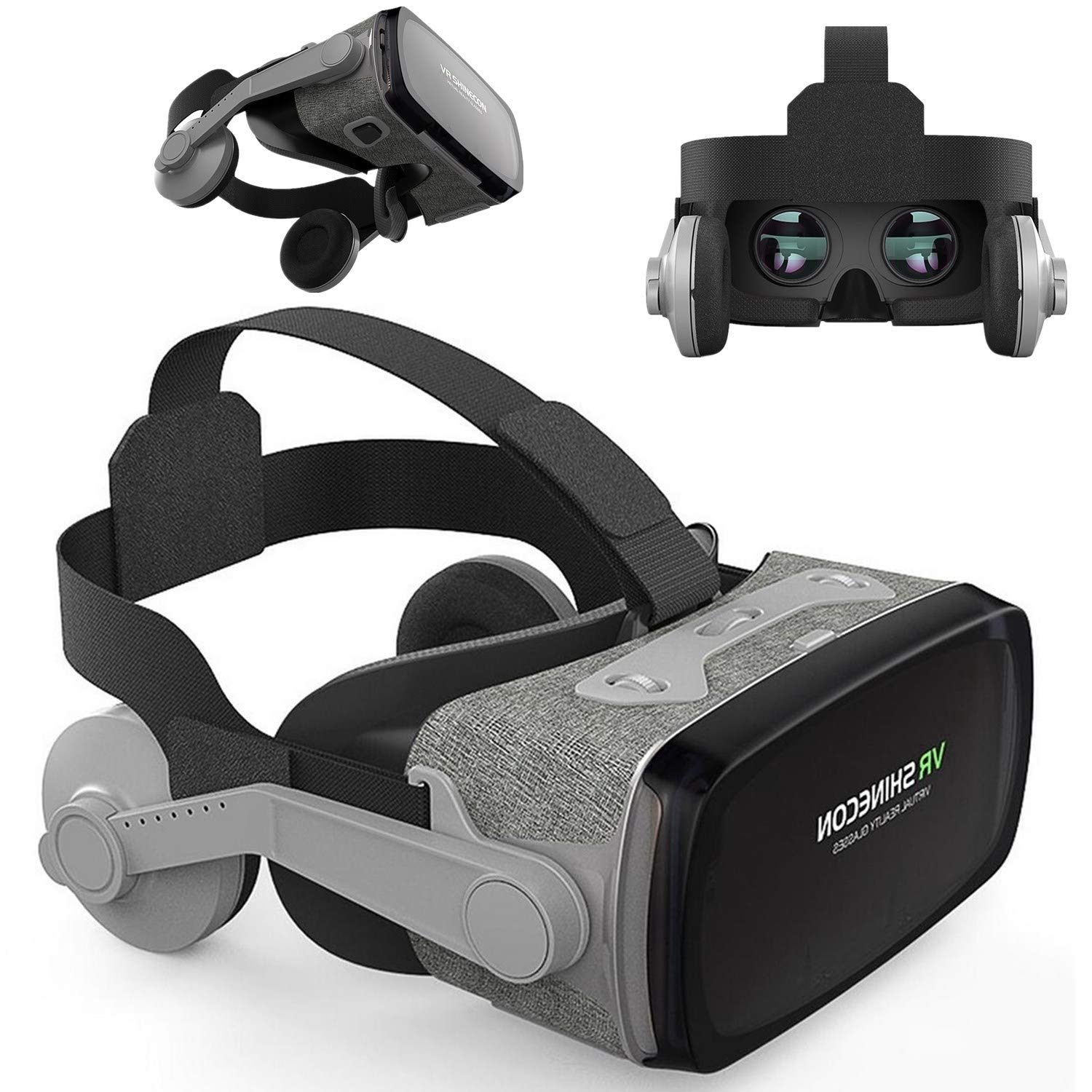 VR Glasses Virtual Reality Headset w/Remote for iPhone 12 11 Pro XS XR X 8 7 6S 6 Plus + Samsung S10