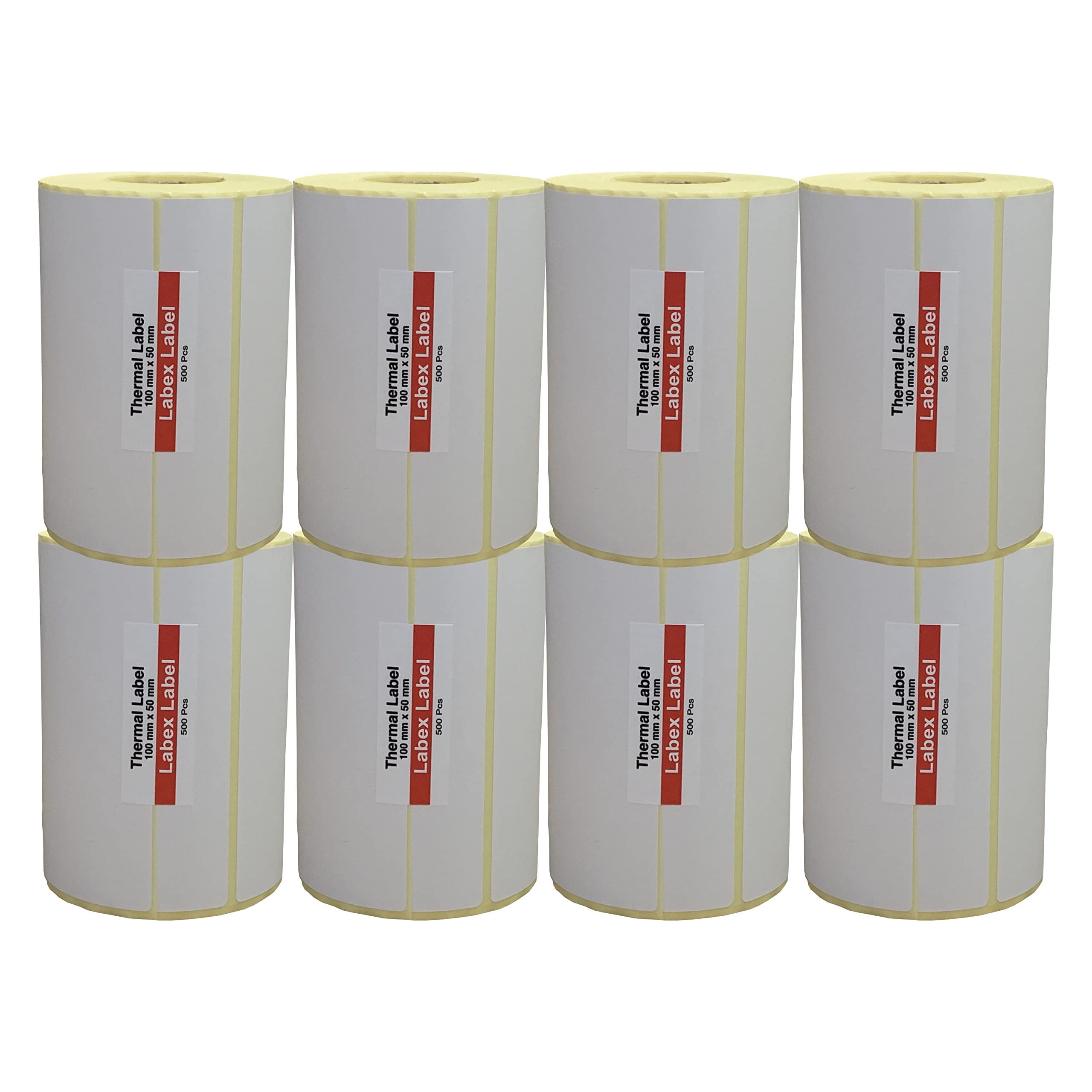 Etichette termiche 100x50 mm su rotolo – Etichette Spedizione Grandi Quantità – 8 rotoli 8000 etichette – Senza nastro – TSC Godex compatibili – Labex Label