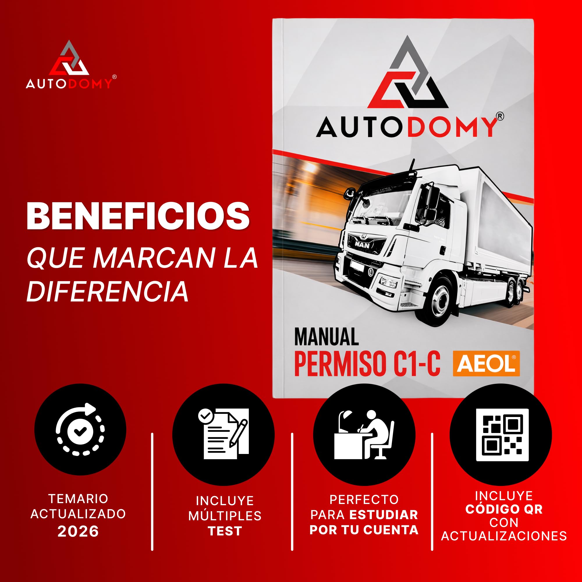 Autodomy AEOL Manual Permiso C-C1 Camión Teórica Común 2026