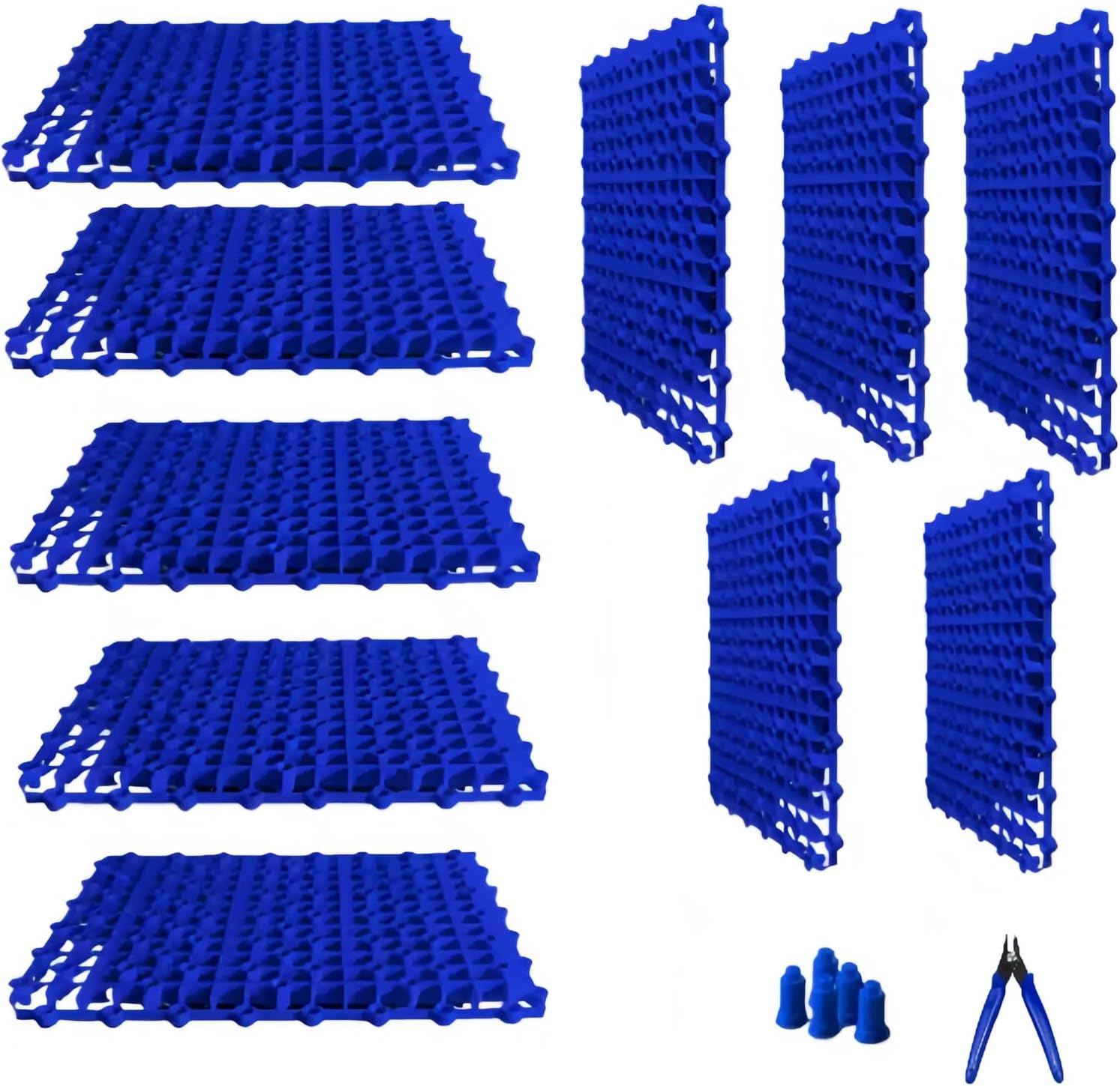 10 Pcs Aquarium Fish Tank Divider,Thickened Plastic Egg Crate Aquarium Filter Bottom Tray,fishtanks Eggs Crate Light Diffusers Divider Filter Supplies,Fish Tank Lid,Aquarium Divider