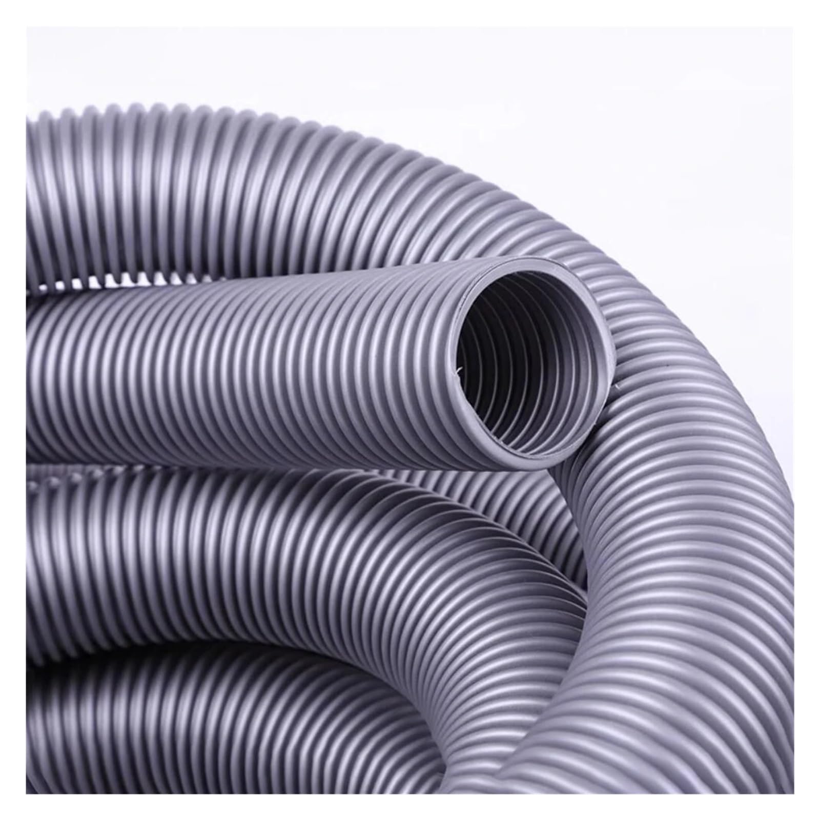 Tubo Flessibile For Aspirapolvere In PVC Grigio, Aspirazione Polvere, Tubo Di Scarico Fumi, Tubo Dell'aria, 1 Metro, Diametro Interno 30-100 Mm, 1000 Mm, 1 Pezzo(Inner Diameter 35mm)