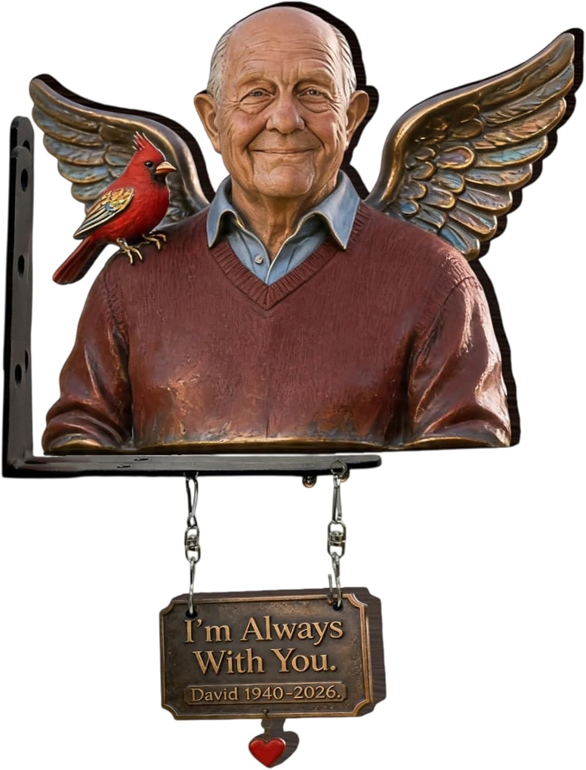 I'm Always With You - Personalized Memorial Wooden Wall Mount Sign