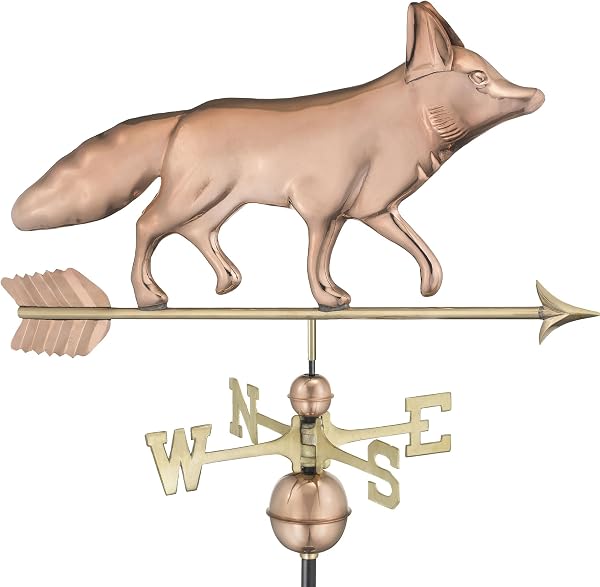 Good Directions Pure Copper Fox Weathervane with handcrafted design
