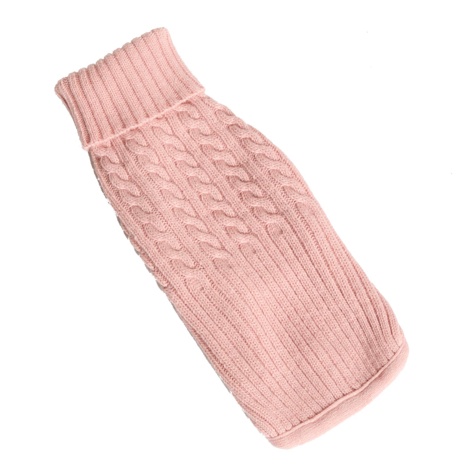 Fashion Dog Hundepullover aus Kaschmirwollmischung - rosa (47 cm) - Pullover für Hunde im klassischen Zopfmuster
