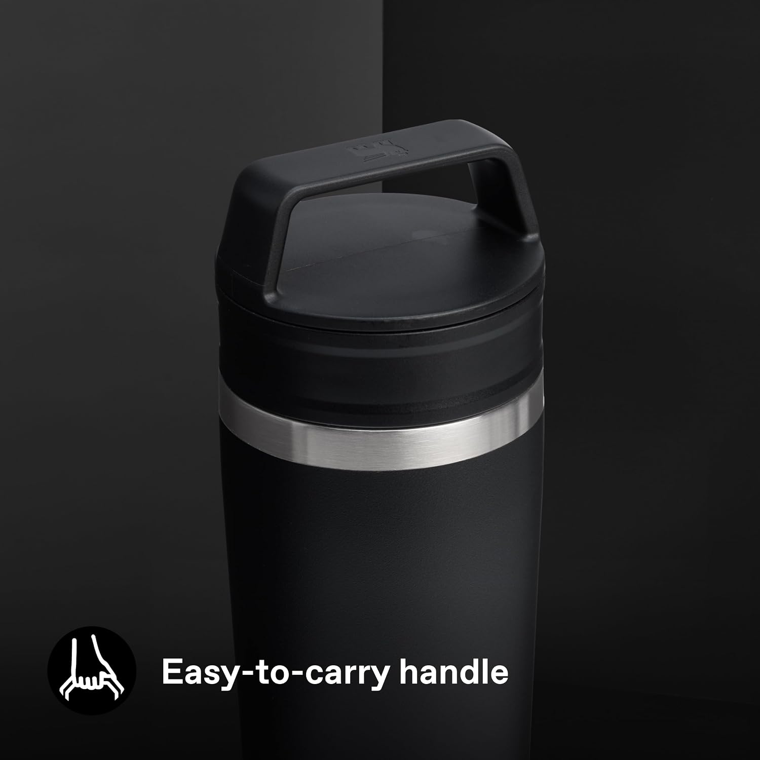 STANLEY Café-to-Go Termos Bardak 0.47 Litre – Siyah 2.0 | Paslanmaz Çelik