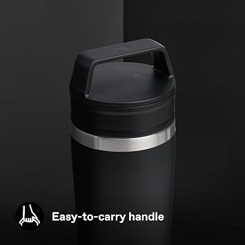 Stanley Cafe To-Go Travel Mug Termos Bardak, 0.47 L, Siyah 2.0