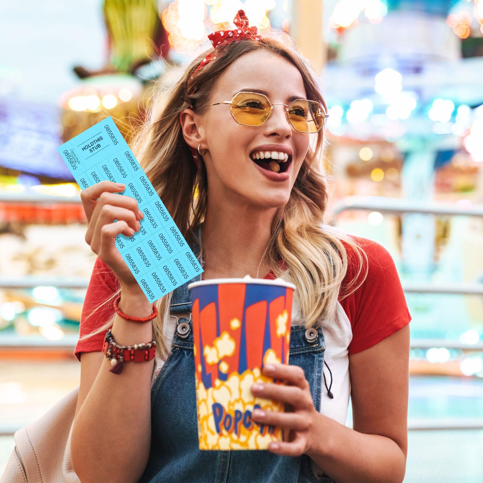 Kosiz 1000 hojas de boleto de rifa con 25 números de oferta, boletos de subasta, hojas de boletos de subasta chinas, subasta silenciosa para eventos, aula, escuela, iglesia (azul lago)