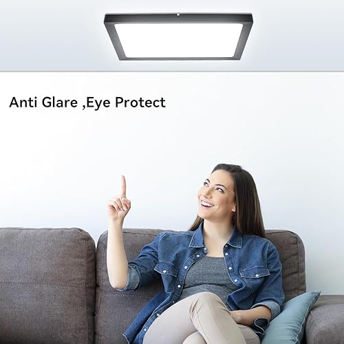 Miniatura 8 de Paquete de 6 luces LED de techo de 2880LM de montaje empotrado de 11 pulgadas, 3 cambios de color 3 en 1 (3000 K, 4000 K, 6000 k), iluminación de