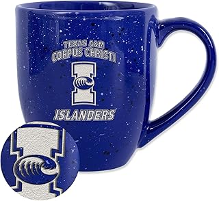 Rico Industries NCAA 16 oz Team Color Laser Engraved Speckled Ceramic Coffee Mug (T & U Schools)