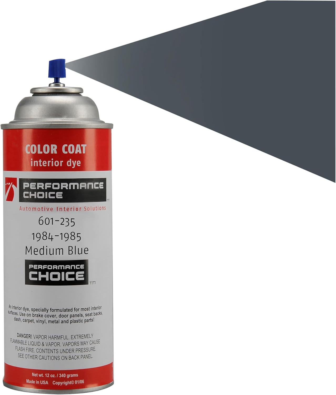 Corvette 1984-1985 Medium Blue Interior Color Coat – Aerosol OEM-Matched Refinish