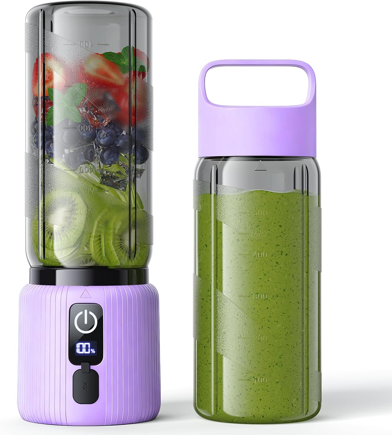 Compact Portable Blender with Functionality, Personal Juicer for Smoothies, Easy to Carry for Active Lifestyles