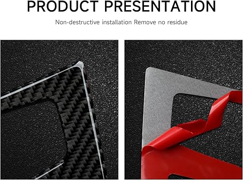 Miniatura 4 de Calcomanía de fibra de carbono para automóvil, compatible con BMW F30 F31 F34 F36 X5 X6 F15 F16 M2 M3 M4 Accesorios interiores