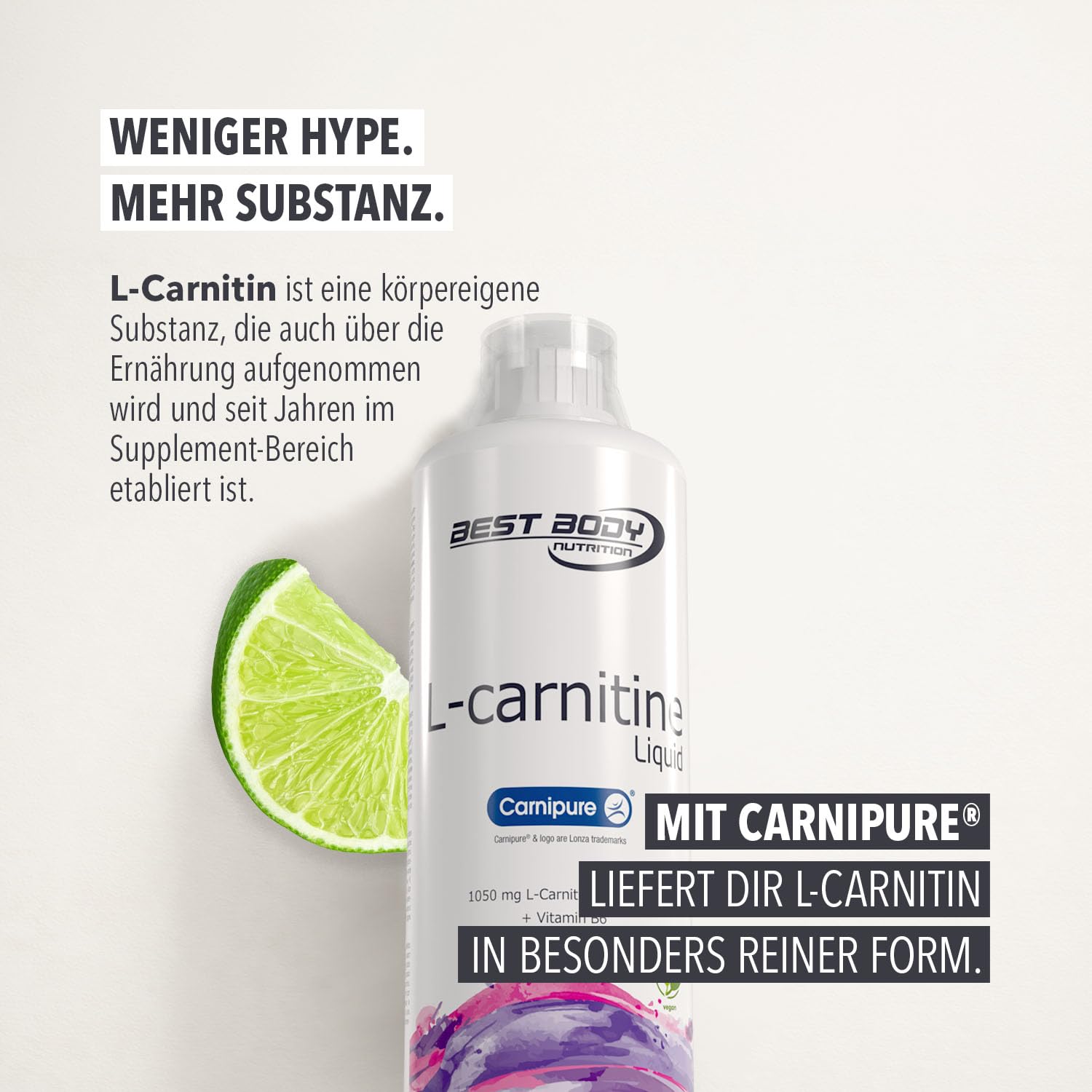 l carnitin erfahrung Best Body Nutrition L-Carnitin Liquid Lime 1000ml – 1030 mg L-Carnitin pro  Portion – Carnipure Qualität – Mit Vitamin B6 – Trinkfertig – Hohe  Rohstoffqualität – Inkl. Dosierkappe : Amazon.de: Drogerie & Körperpflege