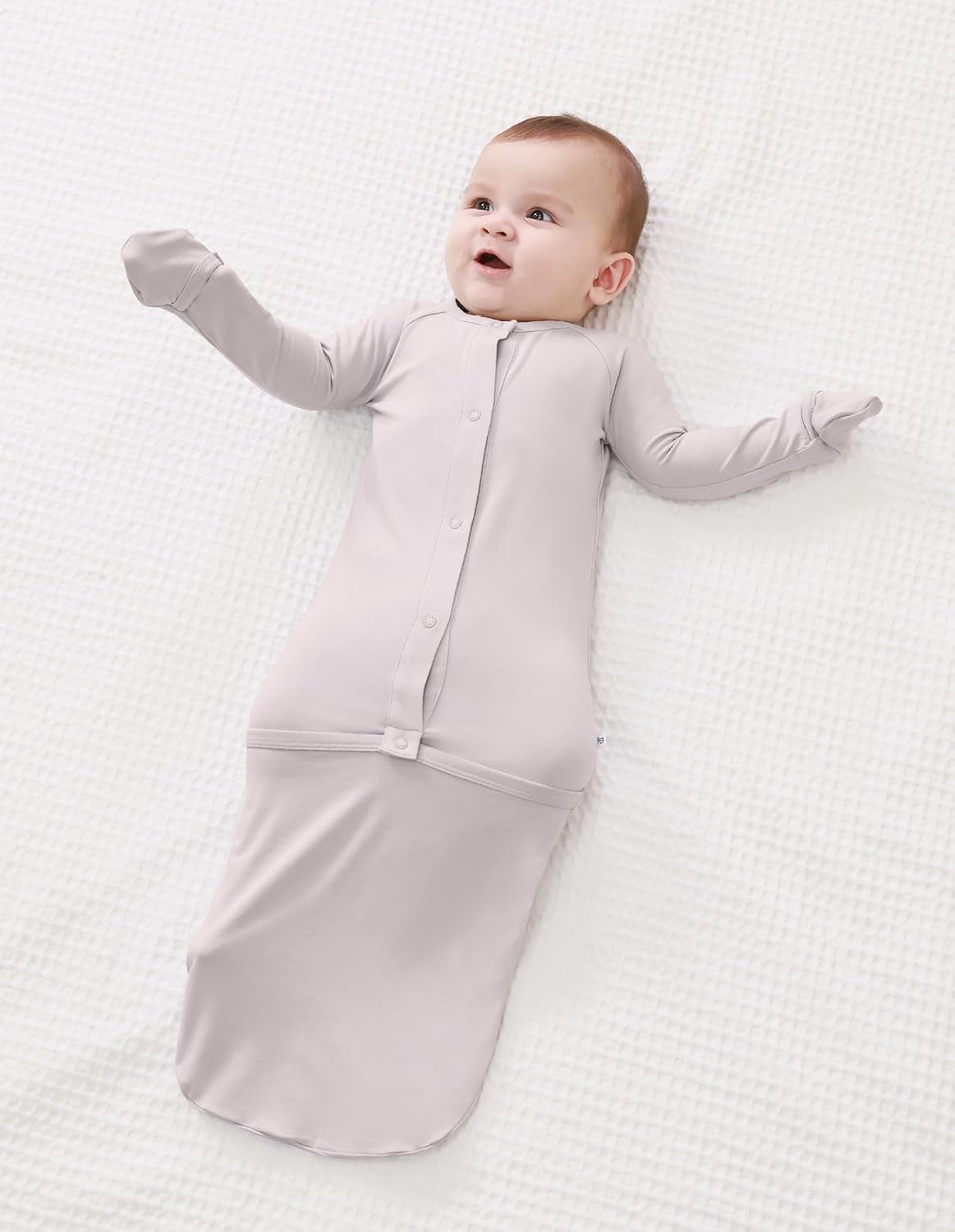 Viscose from Bamboo Baby Gown Newborn Preemie Sleeper Gowns Long Sleeve Nightgowns Unisex Infant Sleepwear