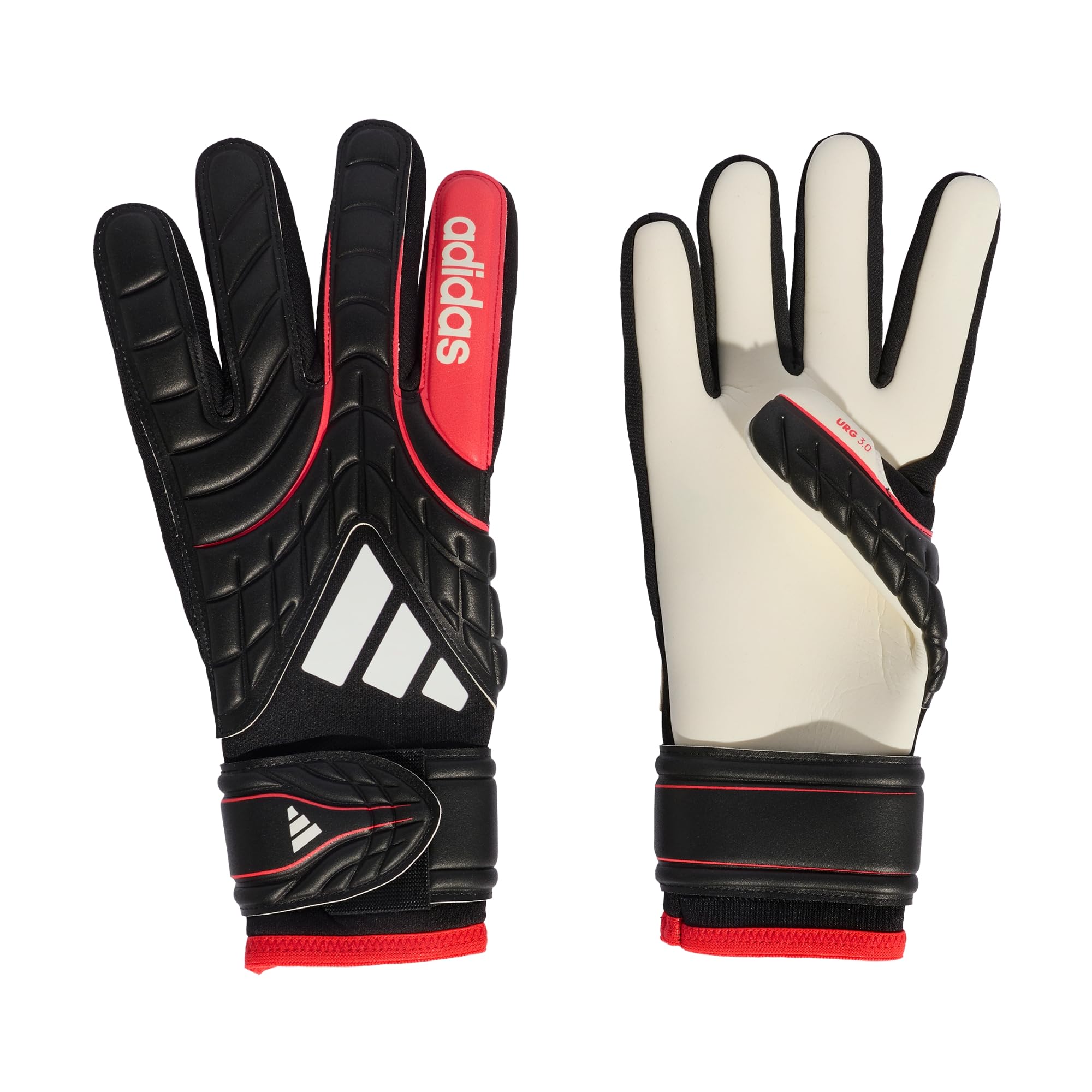 adidas Unisex Copa Goalkeeper Glove League Gloves, black/lucid red/white, 10.5