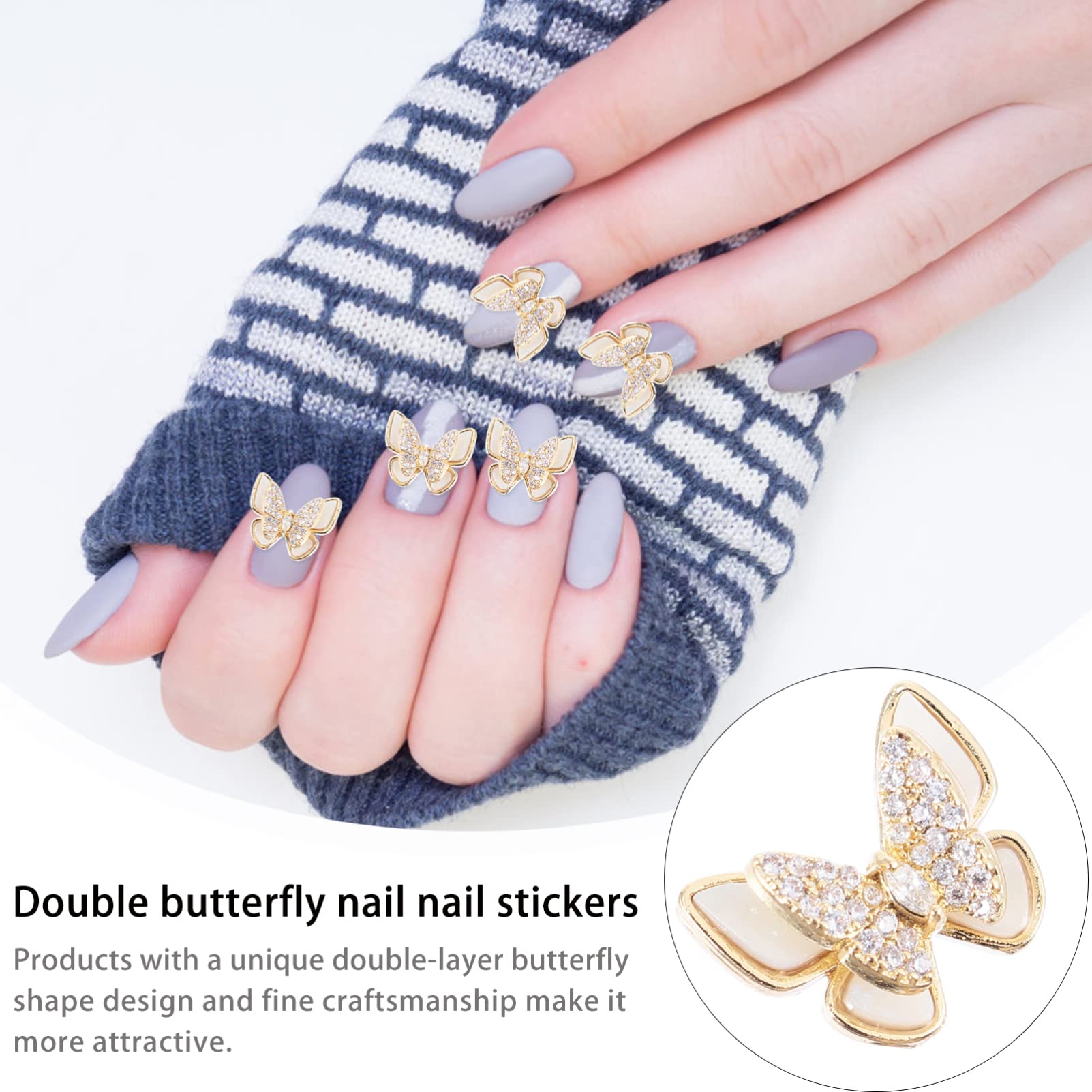 Beavorty 15 Piezas De Tachuelas De Uñas Con Diamantes De Imitación Accesorios De Joyería Accesorios De Joyería De Uñas De Metal Para Decoración De Niñas Hermosos Accesorios De Arte De