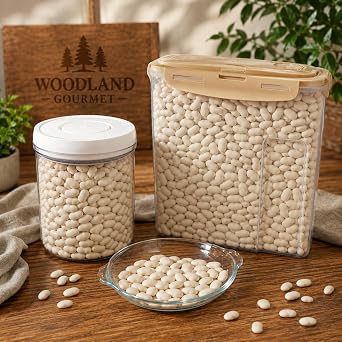 Cannellini Beans, 10 lb Dried Italian White Kidney Beans for Soup, Pasta & Stew Bulk by Woodland Gourmet