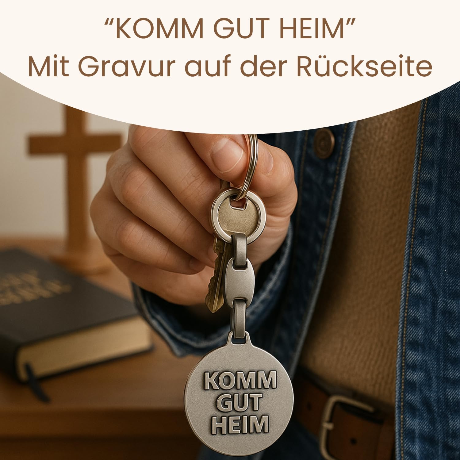 Święty Krzysztof Brelok do samochodu – Brelok z świętym Krzysztofem dla kierowców – Patron kierowców – Święty Krzysztof dla samochodu, Święty Ch, jeden rozmiar