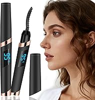 URSOBTF Heated Eyelash Curler: 4 Temp Modes, 8s Heat-Up, Rechargeable Anti-Burn Pro Lash Curler for Women, Long-Lasting Curls (Black)