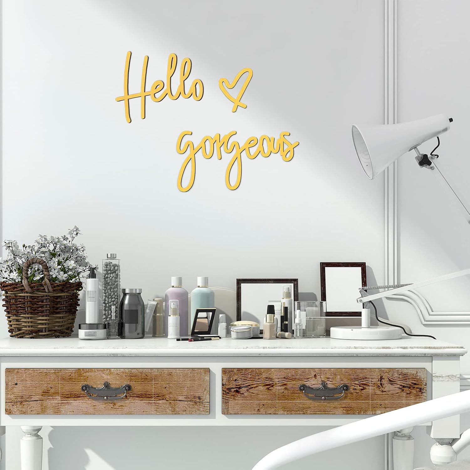 Hello Wall Decor Words Hello Sign 3D