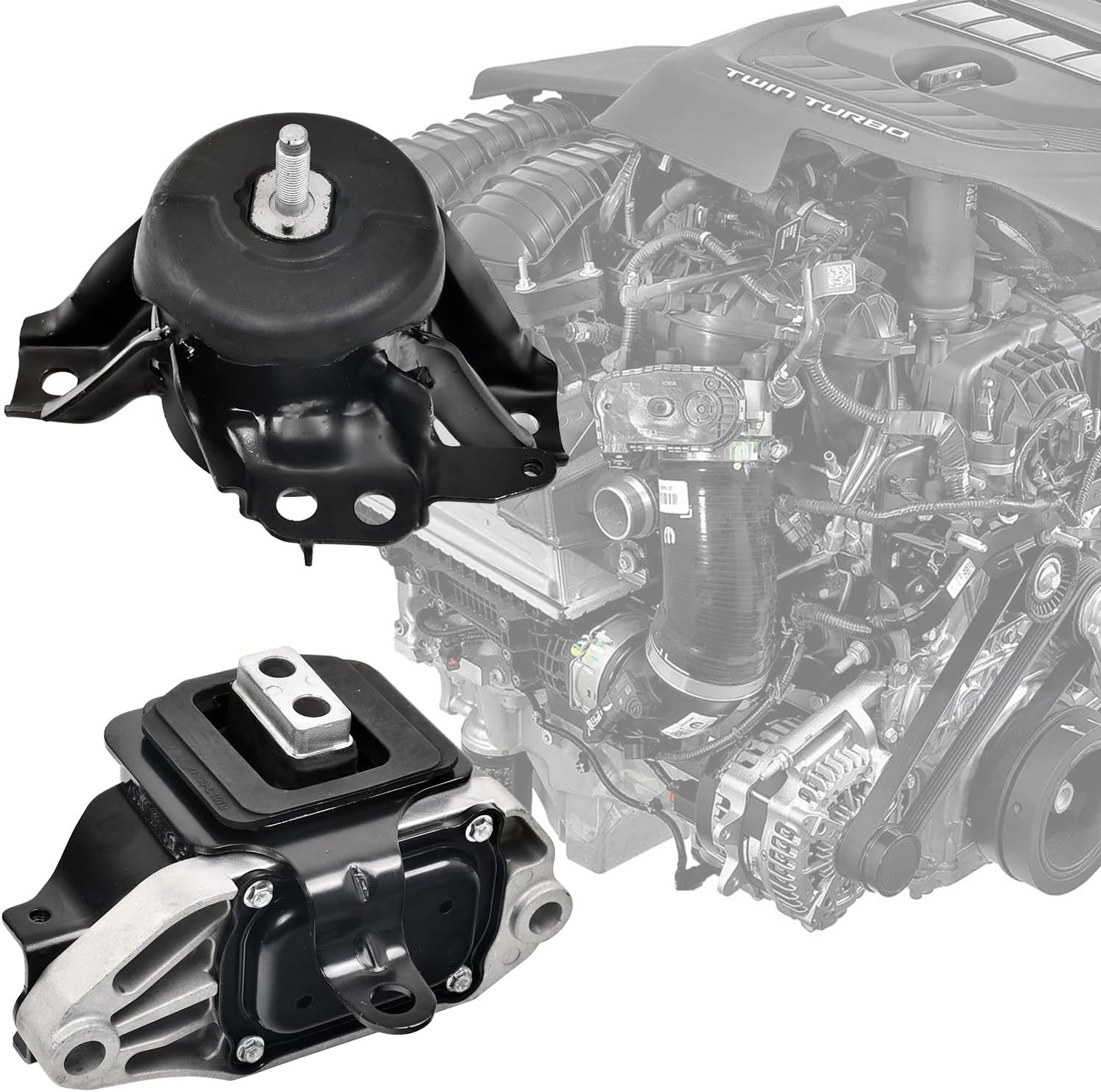 Engine Motor Mount Automatic Transmission Mount Compatible with 2015-2019 Sonata 2.0L 2.4L Engine,Replace#A61001,A71099,A71085 3PCS