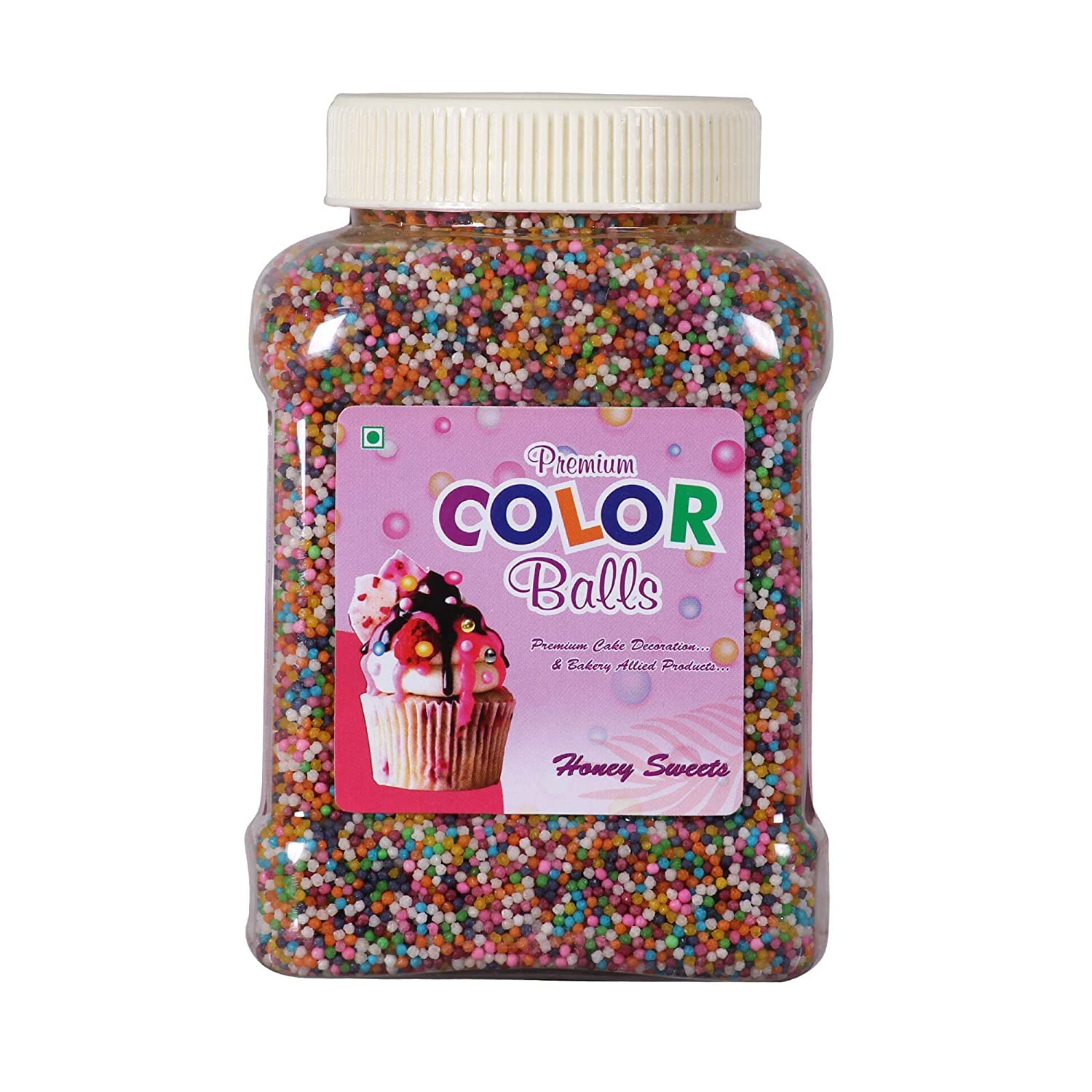 Honey Sweets Edible Premium Color Balls | Sprinkle Decorations| for Cake Cupcake Decoration - 500 Grams (B09NFTQM1F) Amazon Price History, Amazon Price Tracker