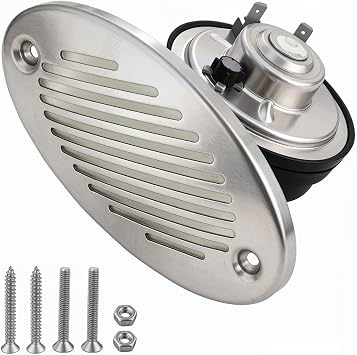 5190512 12V Hidden Flush Mount Marine Boat Horn 316 Stainless Steel