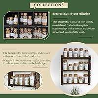 Vista 4 de Paquete de 15 botellas de vidrio de 1.35 onzas líquidas con tapones de corcho, para botellas de hechizos, tarros de especias, recuerdos de fiesta